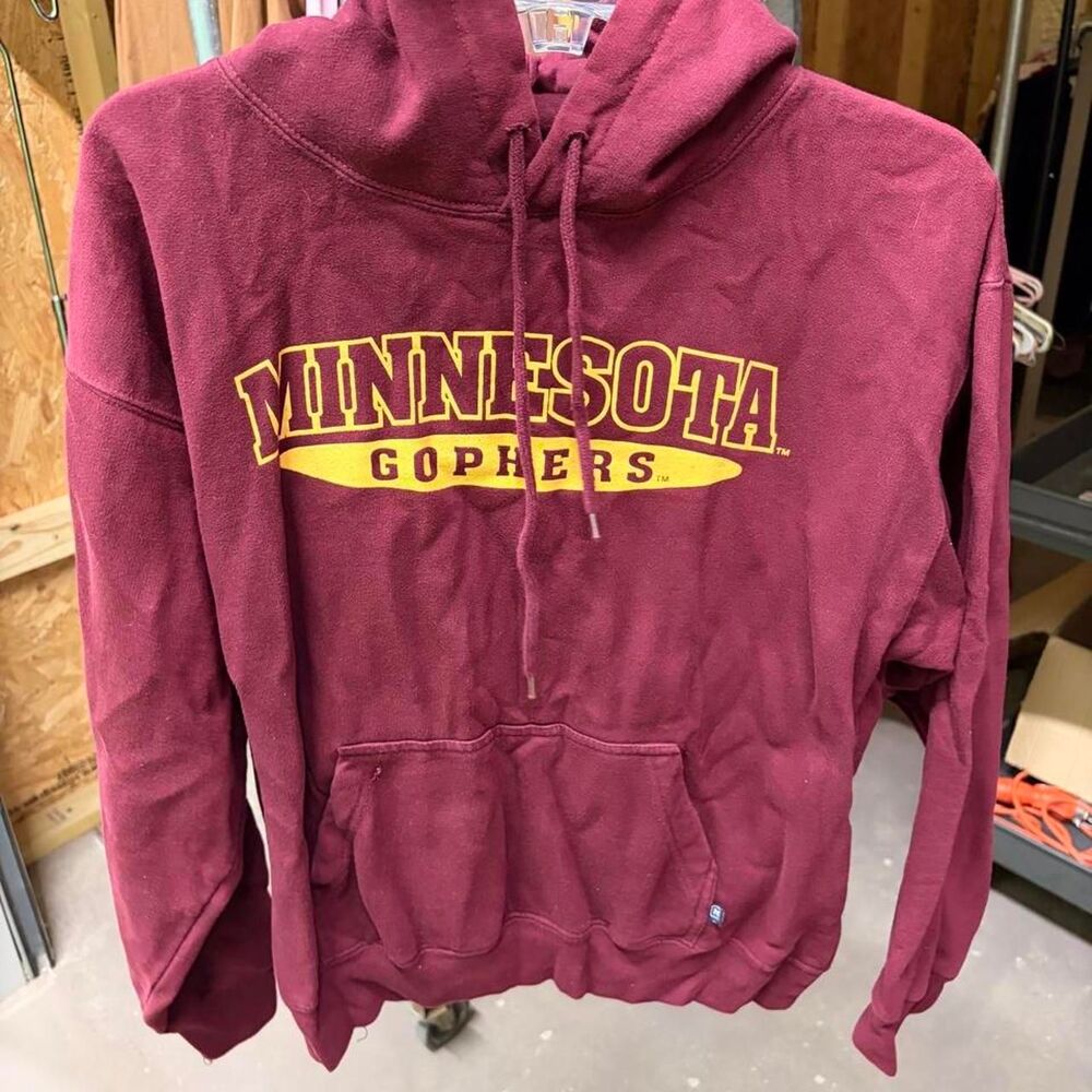Unbranded Men's Burgundy and Red Hoodie